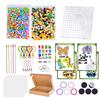 1000 Stück 10mm Bügelperlen Set Groß 1cm Perlen DIY Bastel Puzzle Spielzeug für Kinder Kreatives Geschenk