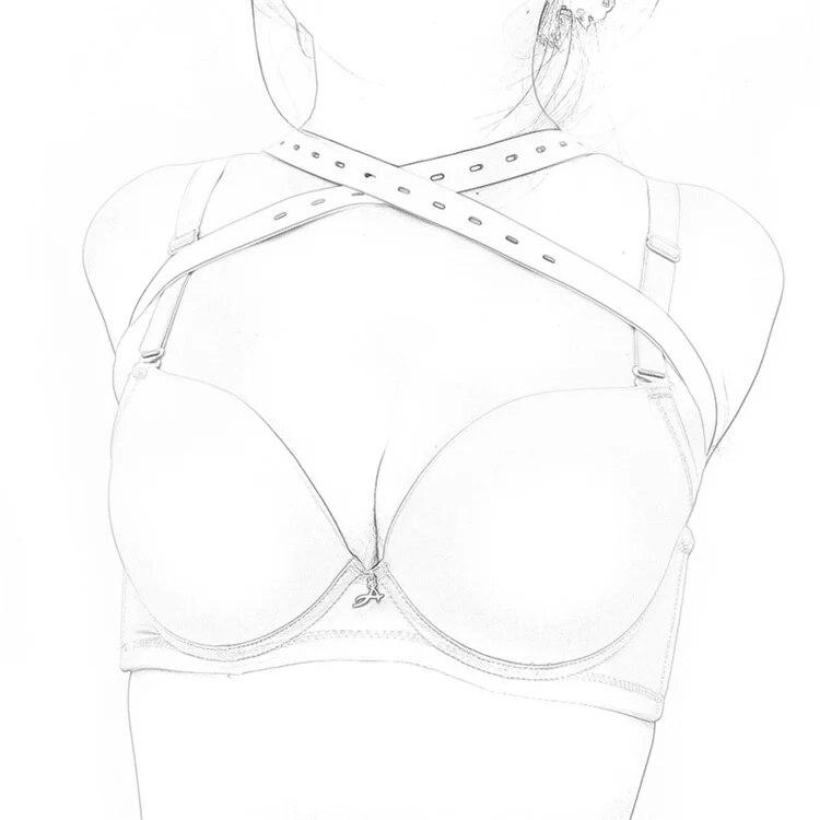 Paže za zády Armbinder Restraints Kožený Zip Pouta Sexuální hračky pro muže Ženy Fetiš Bdsm Bondage Otrok Role Play Flirt