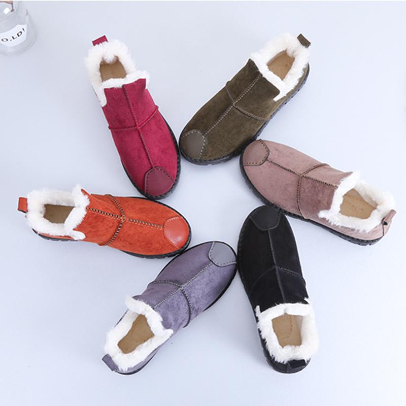 Ankle Boots Snow Boots Women Flats Winter Fashion Warm Winter Short Boots New Arrival Women Shoes Fur Plush Insole Shoes Women