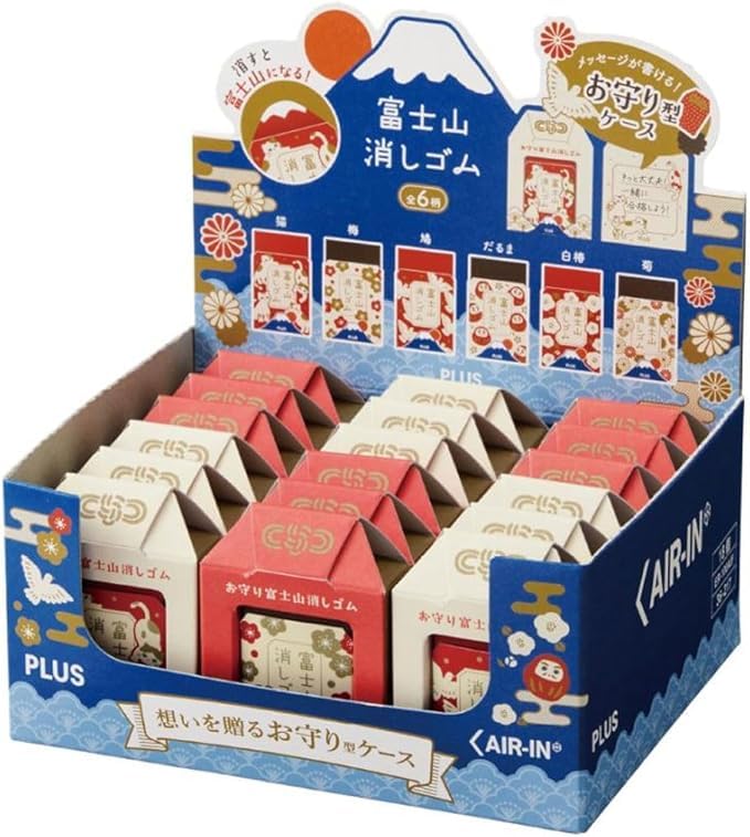 

Fuji Eraser Charms for Exams (6 Designs) (Limited Edition) 36-217 ER-100AIF 18-Pack