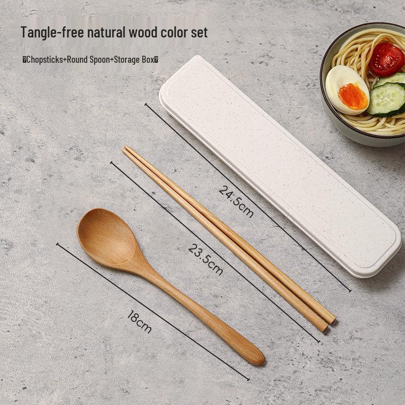 Wooden Portable Cutlery Set