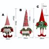 Branches Xmas Tree Ornament Christmas Swedish Gnomes Dangling Santa Claus Long Legs With Lights