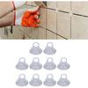 Sanpyl 10pcs PVC Mini Finger Buckle Sucker, Transparent Heavy Duty Suction Cup with Pull Ring Buckle, Portable Glass Puller for Solar Panel, Car, and
