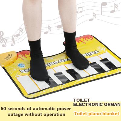 Toiletten-Klavier-Musik-Teppich, Töpfchen-Teppich mit Klavierklang, kreativer Badezimmer-Spaß, Zehenklopfen, musikalische Tastatur, Toiletten-Bodenmatte