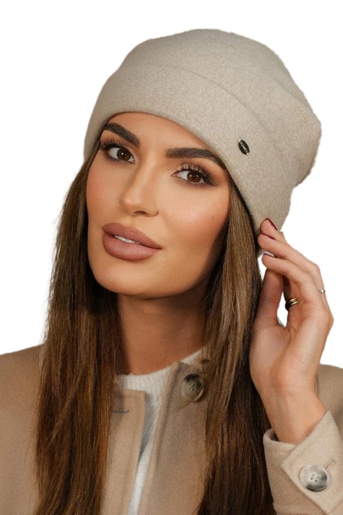 Women' Woolen Winter Hat Light Beige Cameo-Crocus