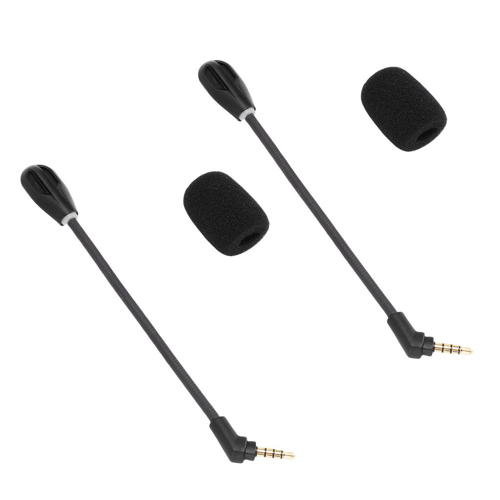 2Pcs Microphone Replacement for HyperX Cloud Flight S Noise Canceling 3.5mm Plug Detachable Mic