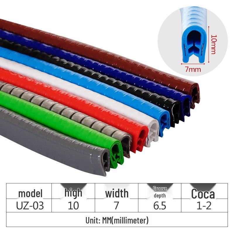 U-Shaped Rubber Edge Protector for Sheet Metal and Glass