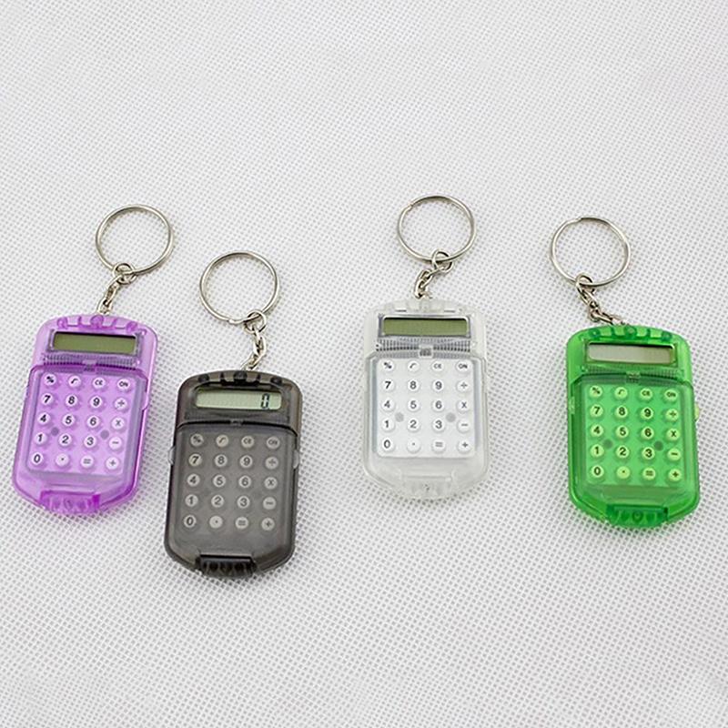 Calculator Creative Convenient Electronic Mini Calculator Bag Charm Keychain For School
