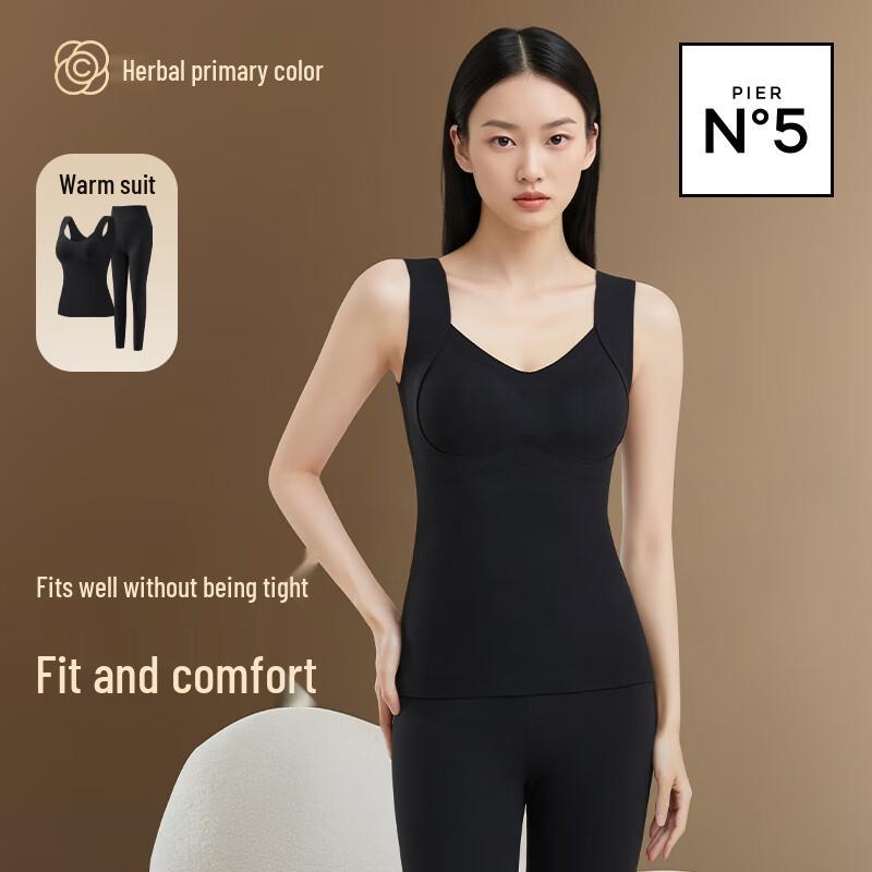 

Women s Thermal Vest & Leggings Set with Built-in Bra L