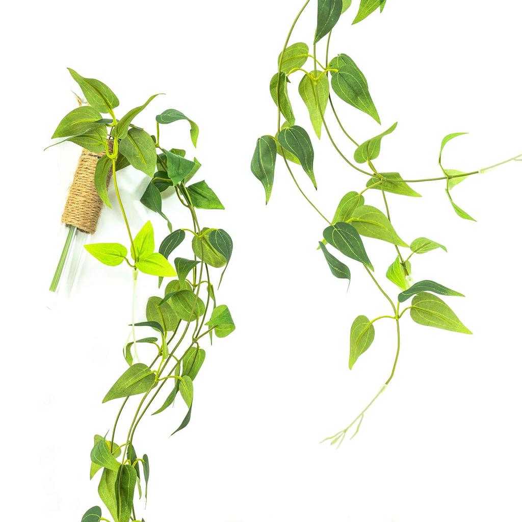 WillingYou Fake Green Hanging Plants with Wall Hanging Artificial Artificial Potted Total Length 70cm Vase, Plants, Plants,