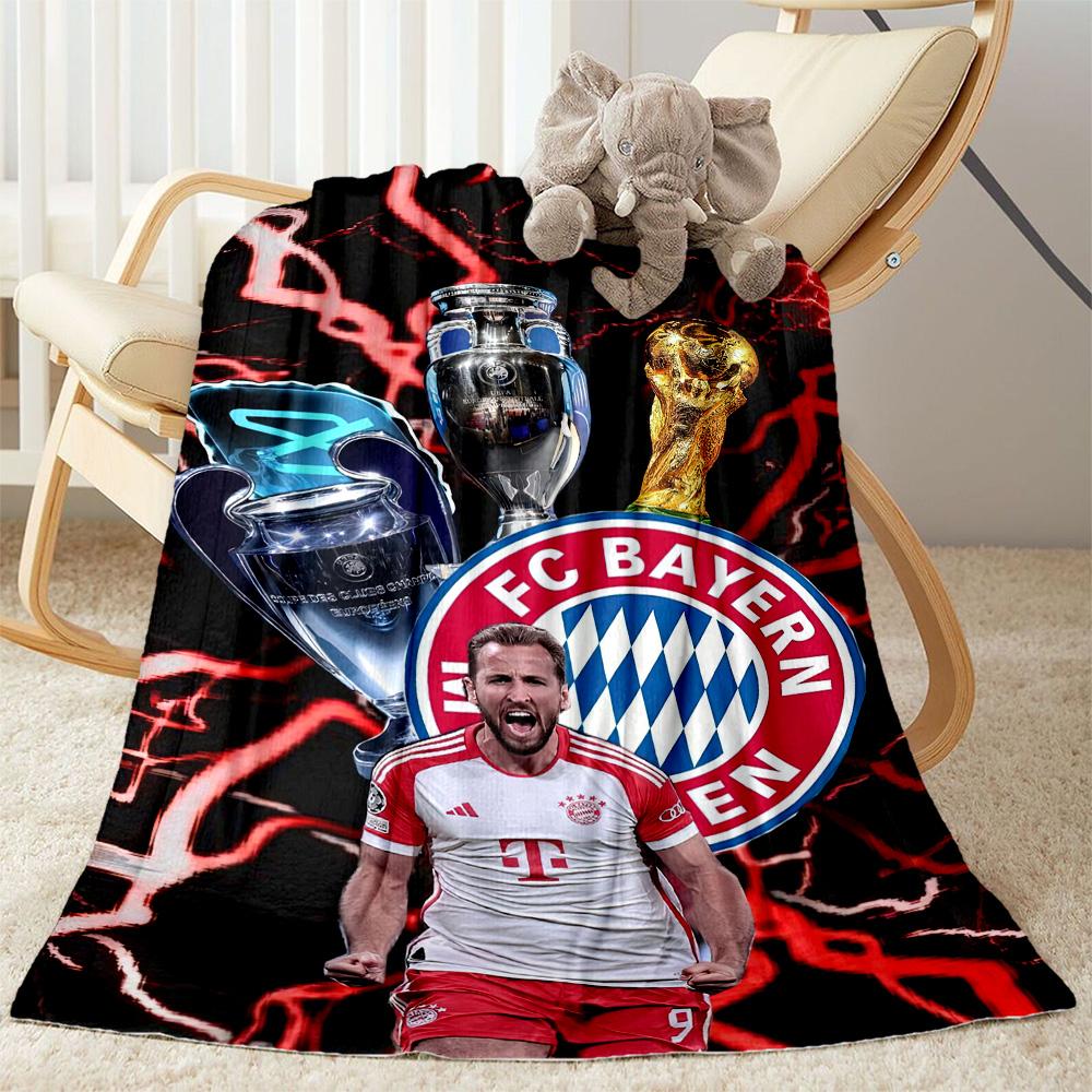 FC Bayern München Decke Weich Warm Gemütlich Großartig für Meeresufer Büro Bett für Alle Anlässe Verspieltes Design Bestes Urlaubsgeschenk für Freunde Familie