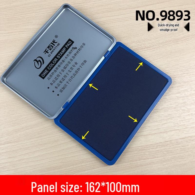 Large Quick-Drying Four-Color Ink Pad for Office Use and Newborn Hand/Footprints.