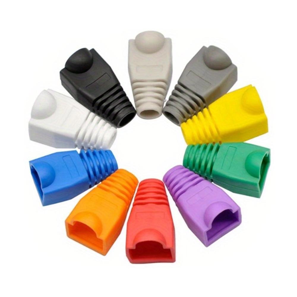 Protetores de Cristal de Rede RJ45 Coloridos, Cat 6, Pacote de 1000, Opcional em Dez Cores
