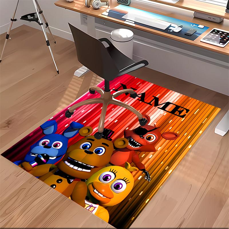 Custom personalization Five Nights at Freddy's Print Area Rug - Soft, Washable Non-Slip Indoor Mat,Living Room,Home&Office Decorative Rug