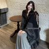 Refined Ethnic Style Women's Imitation Cashmere Cloak and Scarf for Autumn/Winter