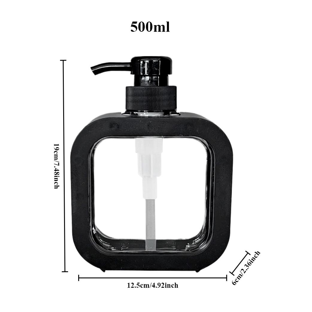 

Дозатор для мыла большой емкости 500 мл, портативный держатель для шампуня и геля для душа, прозрачный флакон с дозатором для путешествий, кухни, ванной комнаты