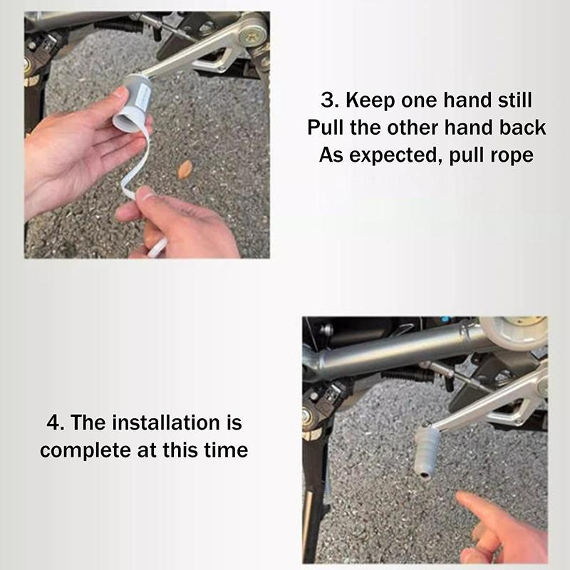 2Pcs Motorcycle Shift Gear Lever Cover Anti Theft Shoes Silicone Self Shrinking Motorcycle Riding Equipment Protective Cover