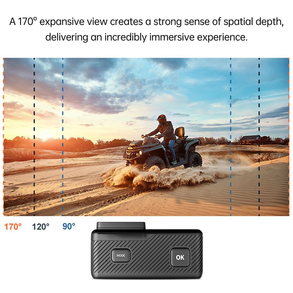 5K WiFi Action Camera 30FPS 2 Inch Touch Screen 170 degrees  Wide Angle 6 Axis Stabilization Underwater Camera with