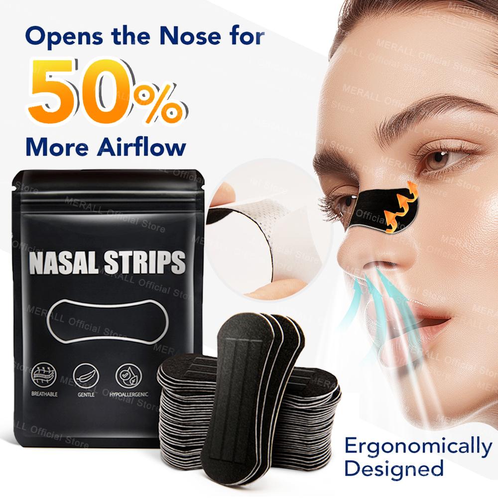 Breath Nasal Strips Sleeping Nose Strips Breathing Extra Strength Reduce Snoring Relieve Nose Patch Anti Snoring Nasal Strips