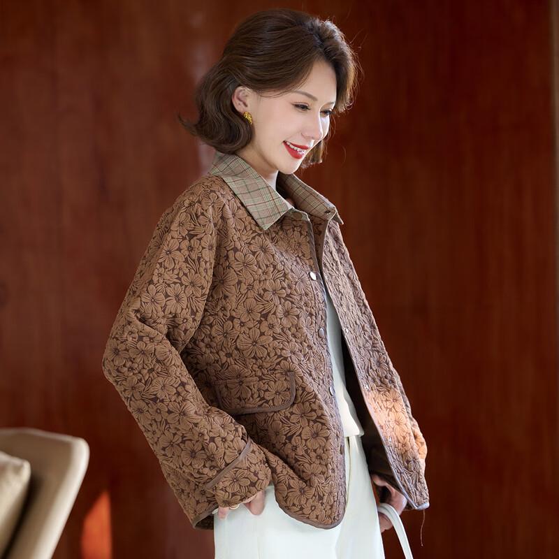 Qianlian Women's Elegant Short Cardigan Jacket