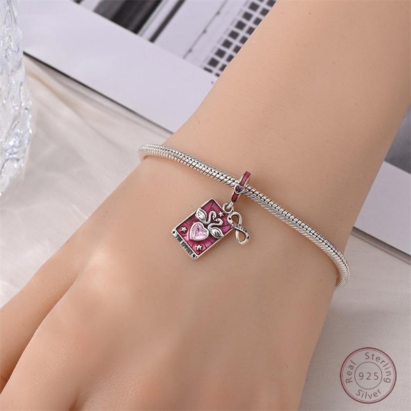 100% Copper Tarot Lovers Shiny Zirconia Beads 3Mm Diy Holiday Exquisite Jewelry Gift Making