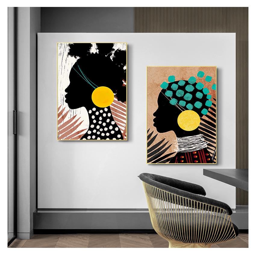 Wall Art Canvas Painting Abstract Nordic Posters And Prints Wall Pictures For Living Room Decor African Traditional Tribal Style