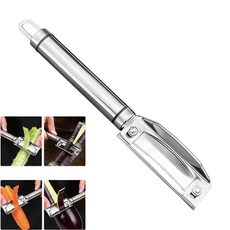 Stainless Steel 3 in 1 Vegetable Fruit Peeler Ultra Sharp Blade Ergonomic Handle for Fast Cooking