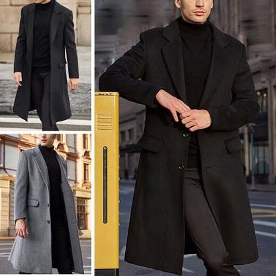 Men's Long Woolen Coat Double-sided Woolen Coat