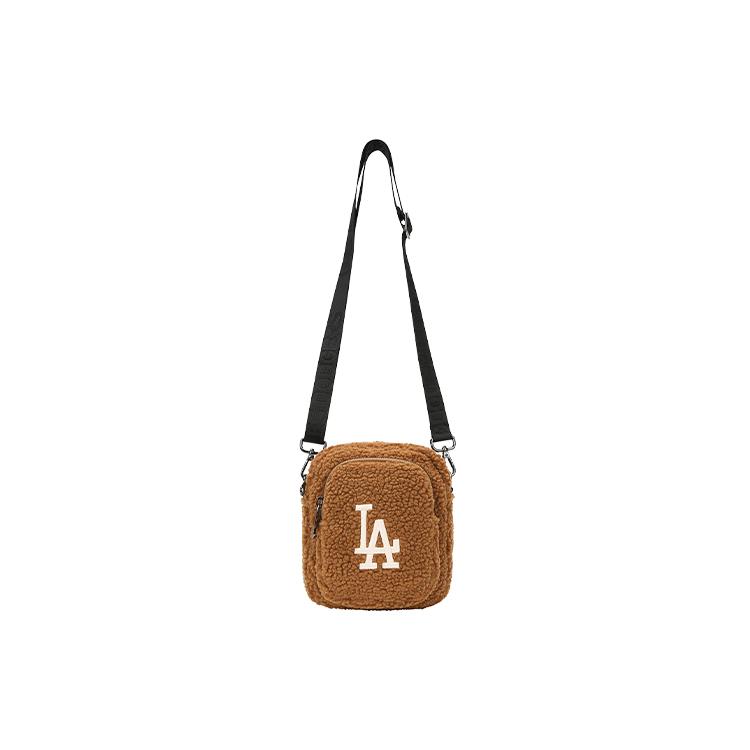 New MLB Polyester Shoulder Bag Crossbody Bag Mini Women's Brown 32BGDF011-07A