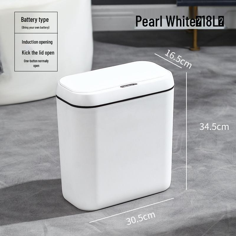 Pattumiera Intelligente Impermeabile IPX5 con Display LED, Coperchio Silenzioso e Attivazione a Pedale