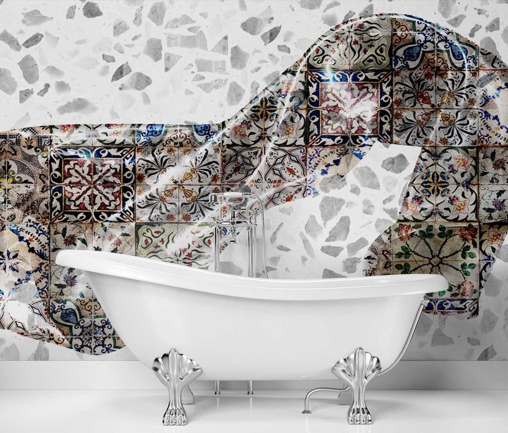 Wallpaper Abstract 3d Satin Fabric