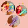 2Pcs Cute Flower Hair Clip Summer Fashion Bangs Broken Barrette For Girls No Trace Headdress Candy Color Hair Accesories