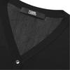 Karl Lagerfeld French Elegant Daily Commuting Dating Outfit Light Luxury Solid Color V-Neck Faux Cardigan Short Sleeve Knit Top Women Tops M22L2331999