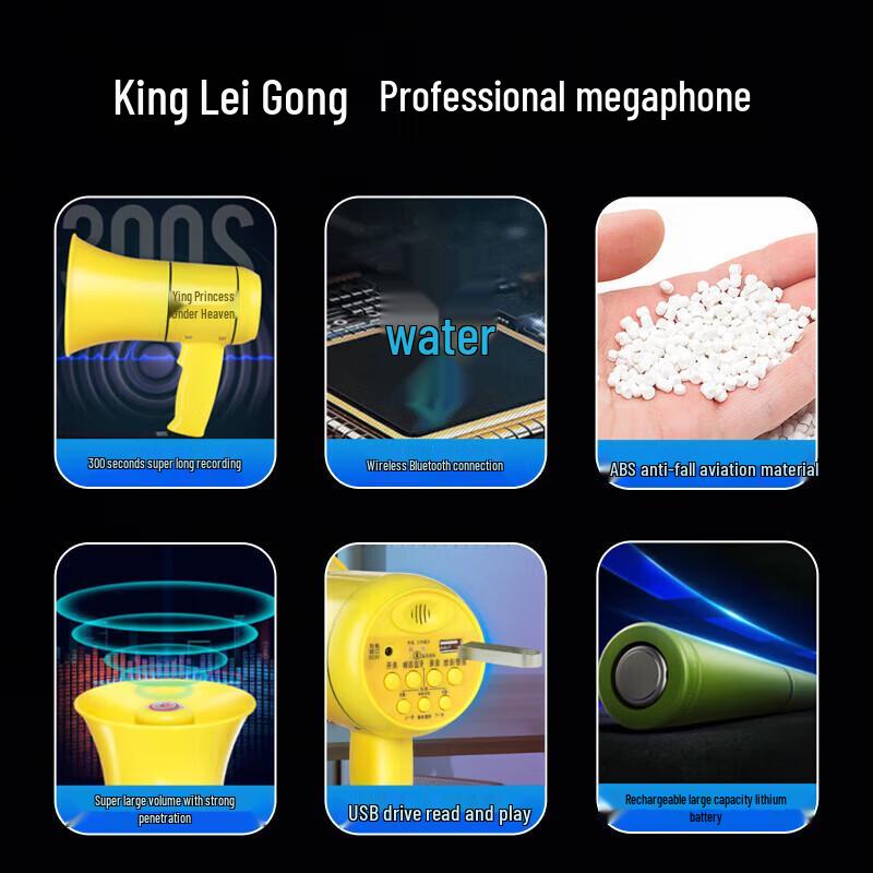 Lei Gong Wang CR-58 Portable Handheld Recording Megaphone