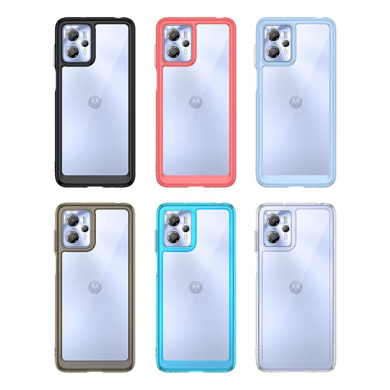 Für Moto G23 Hülle Abdeckung Moto G 23 13 G23 G53 G13 G73 Capas Stoßfestes Handy Bumper Rückseite Transparent Farbe Klar Fundas Moto G23
