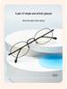 Small Oval Myopia Glasses: Anti-Blue Light, Lightweight, Retro Style for Small Faces and Women