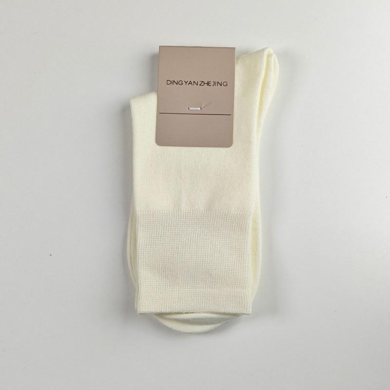 Chaussettes mi-mollet sans bord pour femmes, Anti-odeur et absorbantes, Lots de chaussettes post-partum, Chaussettes longues d'été unies