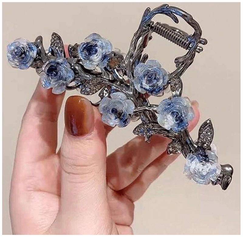 2pc Fashion Rose Hair Accessories Elegant Romantic Metal Headwear for Women's Daily Festivals And Gatherings Hair Grab Hair Clip