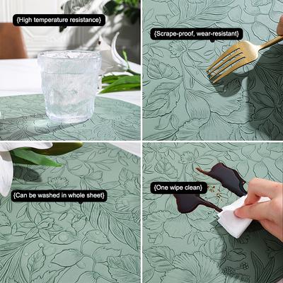 Leather Placemats Heat Resistant Table Dining Place Mat Oil Resistant And Waterproof Non-Slip Place Mat Outdoor Tableware