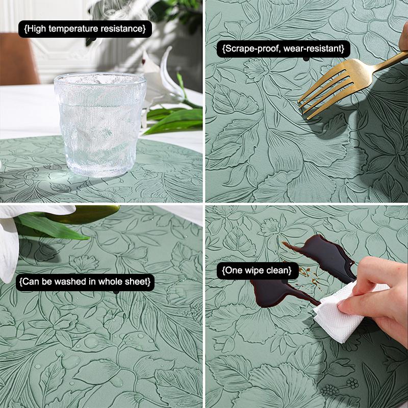 Leather Placemats Heat Resistant Table Dining Washable Place Mat Oil Resistant And Waterproof Non-Slip Place Mat For Dining