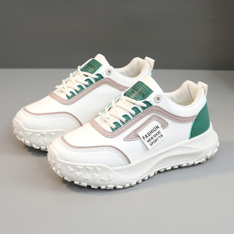 

[Customized] Y5B05 new color matching women s shoes 2025 autumn Korean version breathable and heightened platform casual shoes board shoes 40