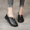 Fashion GKTINOO 2024 Shoes Women Winter Warm Wool Genuine Leather Flat Shoes Casual Loafers Slip On Women's Flats Shoes Moccasins Lady