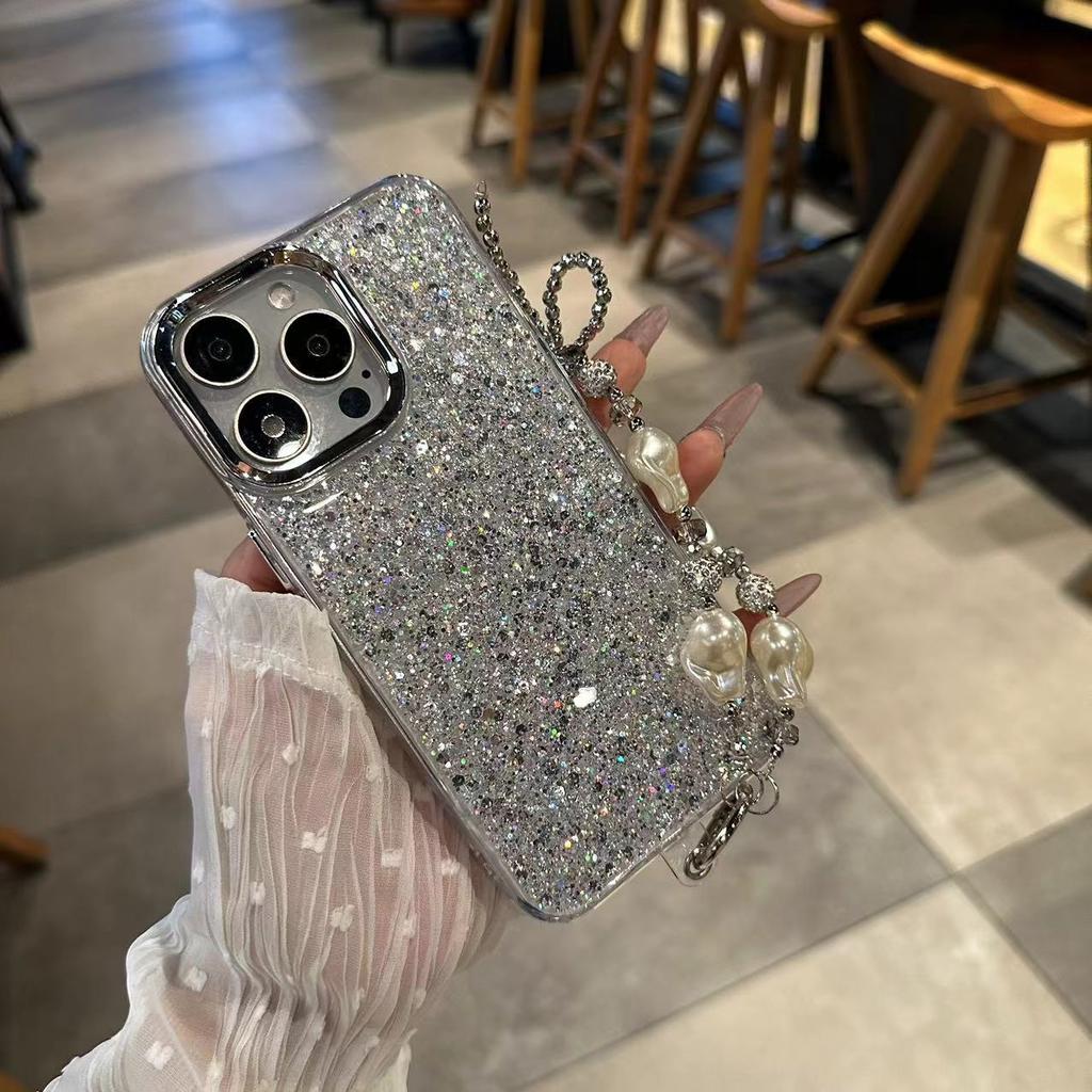 Hot Sale Korean Light Luxury Applicable OPPO Reno16F New Mobile Phone Case A6X Advanced Inductor Electroplating Glitter Sequins