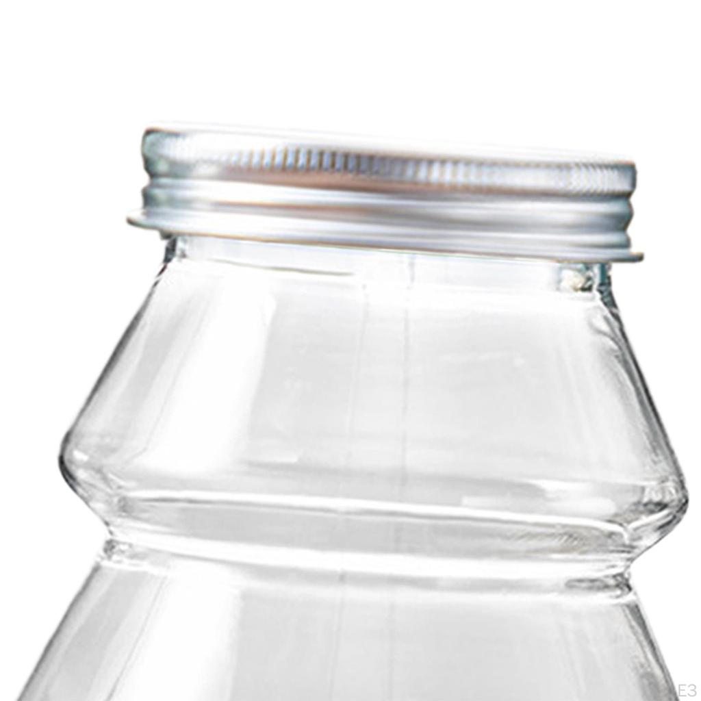 5 Jars for Christmas Candy Party Favors Empty Clear Drink Containers Storage