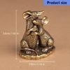 Small Animal Sculptures Golden Love Mouse Statue Home Decors Accent Mice Figurines Gift for Pet Lover Desktop Ornament