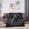 Stars Treks Discovery Enterprise Crest Blanket  For Living Room Airplane Travel Flannel Bedspread Bed Cover