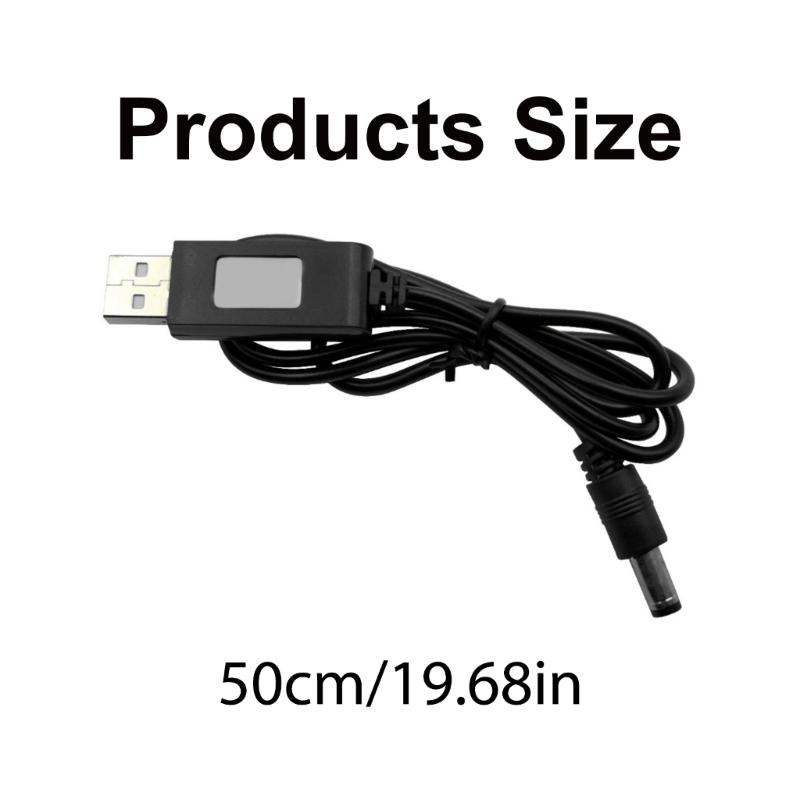 50cm Length Intelligent Charging Cord USB Power Cord Wire for 18650 Lithium Battery 3.5mm/5.5mm/USB 5pin Plug Option
