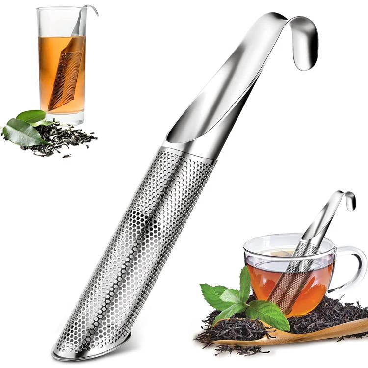 

LScook Stainless Steel Tea Strainer Amazing Tea Infuser Pipe Design Touch Feel Good Holder Tool Tea Spoon Infuser Filter Pipe Shape