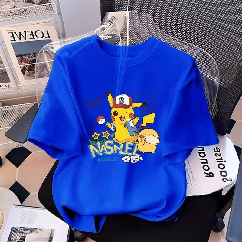 Pokémon 30th Anniversary Pikachu Family ShortSleeve TShirts Boys Girls Family Matching Outfits Boys Pure Cotton TShirt 100