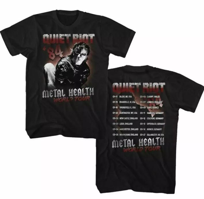 

Quiet Riot Vintage Concert T-shirt Health World Tour 03984 For Fans S-5XL Unisex T-Shirt XXXXL